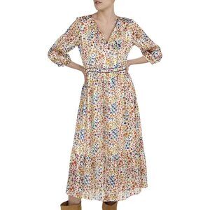 ba&sh Floral Silk Reese Dress | Size 4
